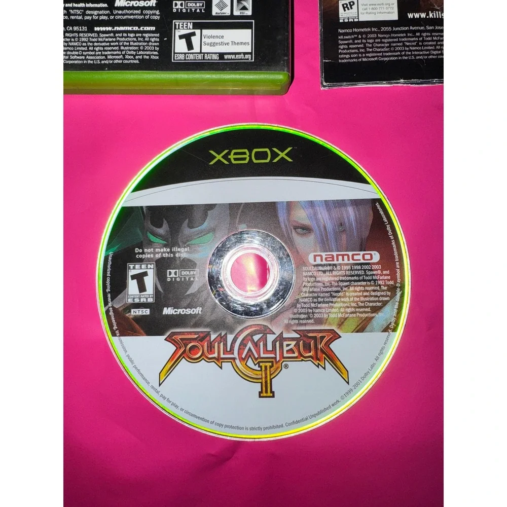 SoulCalibur II 2 Xbox Original Namco Fighting Game Spawn Exclusive CIB
